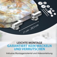 WC-Sitz mit Absenkautomatik Marmor Braun - Premium Toilettendeckel direkt vom Hersteller