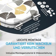 WC-Sitz mit Absenkautomatik Ginkgo - Premium Toilettendeckel direkt vom Hersteller