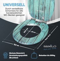 WC-Sitz mit Absenkautomatik Lumber - Premium Toilettendeckel direkt vom Hersteller