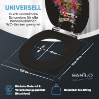 WC-Sitz mit Absenkautomatik Day of the Dead - Premium Toilettendeckel direkt vom Hersteller