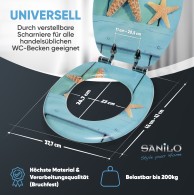 WC-Sitz mit Absenkautomatik Starfish - Premium Toilettendeckel direkt vom Hersteller