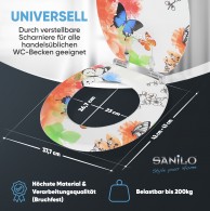 WC-Sitz mit Absenkautomatik Butterfly - Premium Toilettendeckel direkt vom Hersteller