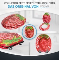 WC-Sitz mit Absenkautomatik Strawberry - Premium Toilettendeckel direkt vom Hersteller