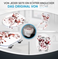 WC-Sitz mit Absenkautomatik Blood Hands - Premium Toilettendeckel direkt vom Hersteller