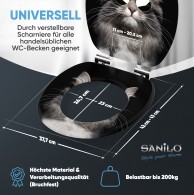 WC-Sitz mit Absenkautomatik Cool Cat - Premium Toilettendeckel direkt vom Hersteller