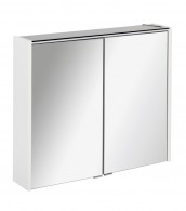 Fackelmann DENVER LED-Spiegelschrank Weiß, 2 Türen 80 x 68 x 16 cm