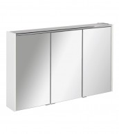 Fackelmann DENVER LED-Spiegelschrank Weiß, 3 Türen 110 x 68 x 16 cm