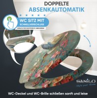 WC-Sitz mit Absenkautomatik und Schnellverschluss Petalo - Premium Toilettendeckel direkt vom Hersteller