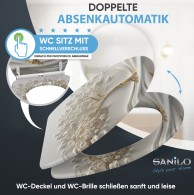 WC-Sitz mit Absenkautomatik und Schnellverschluss Tree of Life - Premium Toilettendeckel direkt vom Hersteller