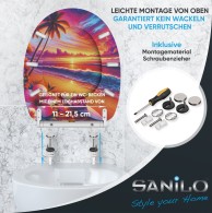 WC-Sitz mit Absenkautomatik und Schnellverschluss Aloha - Premium Toilettendeckel direkt vom Hersteller