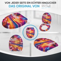 WC-Sitz mit Absenkautomatik und Schnellverschluss Aloha - Premium Toilettendeckel direkt vom Hersteller