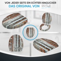 WC-Sitz mit Absenkautomatik und Schnellverschluss Antik - Premium Toilettendeckel direkt vom Hersteller