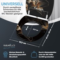 WC-Sitz mit Absenkautomatik und Schnellverschluss Aurelia - Premium Toilettendeckel direkt vom Hersteller