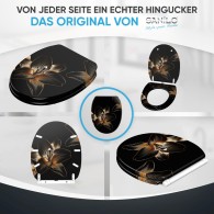 WC-Sitz mit Absenkautomatik und Schnellverschluss Aurelia - Premium Toilettendeckel direkt vom Hersteller