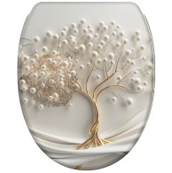 WC-Sitz mit Absenkautomatik und Schnellverschluss Tree of Life - Premium Toilettendeckel direkt vom Hersteller