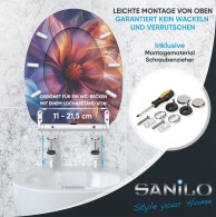 WC-Sitz mit Absenkautomatik und Schnellverschluss Nuvana - Premium Toilettendeckel direkt vom Hersteller