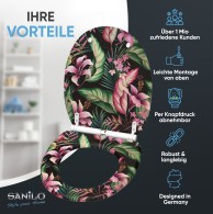 WC-Sitz mit Absenkautomatik und Schnellverschluss Bali - Premium Toilettendeckel direkt vom Hersteller