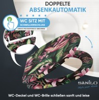 WC-Sitz mit Absenkautomatik und Schnellverschluss Bali - Premium Toilettendeckel direkt vom Hersteller
