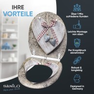 WC-Sitz mit Absenkautomatik und Schnellverschluss Bavaria - Premium Toilettendeckel direkt vom Hersteller