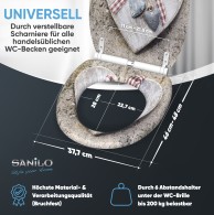 WC-Sitz mit Absenkautomatik und Schnellverschluss Bavaria - Premium Toilettendeckel direkt vom Hersteller