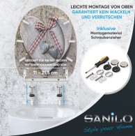 WC-Sitz mit Absenkautomatik und Schnellverschluss Bavaria - Premium Toilettendeckel direkt vom Hersteller