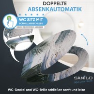 WC-Sitz mit Absenkautomatik und Schnellverschluss Beach - Premium Toilettendeckel direkt vom Hersteller