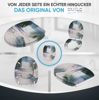 WC-Sitz mit Absenkautomatik und Schnellverschluss Beach - Premium Toilettendeckel direkt vom Hersteller