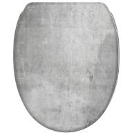 WC-Sitz mit Absenkautomatik und Schnellverschluss Beton - Premium Toilettendeckel direkt vom Hersteller