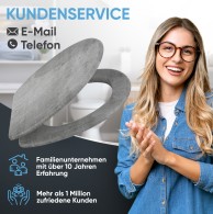 WC-Sitz mit Absenkautomatik und Schnellverschluss Beton - Premium Toilettendeckel direkt vom Hersteller