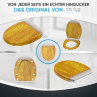 WC-Sitz mit Absenkautomatik und Schnellverschluss Bier - Premium Toilettendeckel direkt vom Hersteller