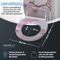 WC-Sitz mit Absenkautomatik und Schnellverschluss Blooming - Premium Toilettendeckel direkt vom Hersteller