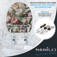 WC-Sitz mit Absenkautomatik und Schnellverschluss Blossique - Premium Toilettendeckel direkt vom Hersteller