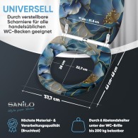 WC-Sitz mit Absenkautomatik und Schnellverschluss Bluemara - Premium Toilettendeckel direkt vom Hersteller