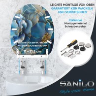 WC-Sitz mit Absenkautomatik und Schnellverschluss Bluemara - Premium Toilettendeckel direkt vom Hersteller
