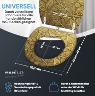 WC-Sitz mit Absenkautomatik und Schnellverschluss Bractea - Premium Toilettendeckel direkt vom Hersteller