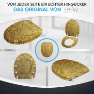 WC-Sitz mit Absenkautomatik und Schnellverschluss Bractea - Premium Toilettendeckel direkt vom Hersteller