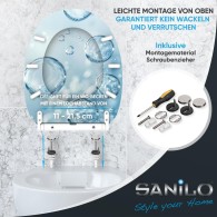 WC-Sitz mit Absenkautomatik und Schnellverschluss Bubbles - Premium Toilettendeckel direkt vom Hersteller