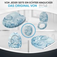 WC-Sitz mit Absenkautomatik und Schnellverschluss Bubbles - Premium Toilettendeckel direkt vom Hersteller