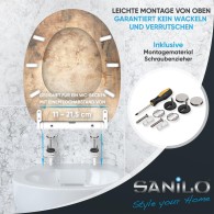WC-Sitz mit Absenkautomatik und Schnellverschluss Canvas - Premium Toilettendeckel direkt vom Hersteller