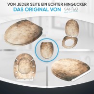 WC-Sitz mit Absenkautomatik und Schnellverschluss Canvas - Premium Toilettendeckel direkt vom Hersteller