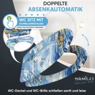 WC-Sitz mit Absenkautomatik und Schnellverschluss Coast - Premium Toilettendeckel direkt vom Hersteller