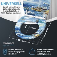 WC-Sitz mit Absenkautomatik und Schnellverschluss Coast - Premium Toilettendeckel direkt vom Hersteller
