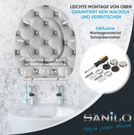WC-Sitz mit Absenkautomatik und Schnellverschluss Comfort - Premium Toilettendeckel direkt vom Hersteller