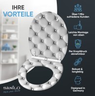 WC-Sitz mit Absenkautomatik und Schnellverschluss Comfort - Premium Toilettendeckel direkt vom Hersteller