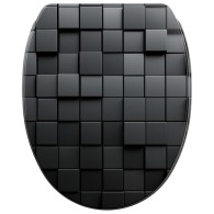 WC-Sitz mit Absenkautomatik und Schnellverschluss Cube - Premium Toilettendeckel direkt vom Hersteller