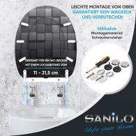WC-Sitz mit Absenkautomatik und Schnellverschluss Cube - Premium Toilettendeckel direkt vom Hersteller