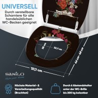 WC-Sitz mit Absenkautomatik und Schnellverschluss Day of the Dead - Premium Toilettendeckel direkt vom Hersteller