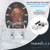 WC-Sitz mit Absenkautomatik und Schnellverschluss Day of the Dead - Premium Toilettendeckel direkt vom Hersteller
