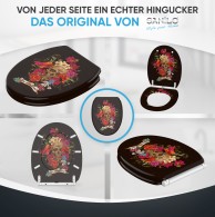 WC-Sitz mit Absenkautomatik und Schnellverschluss Day of the Dead - Premium Toilettendeckel direkt vom Hersteller