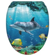 3-teiliges Badezimmer Set Delphin Korallen